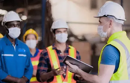 Safety training in a workplace